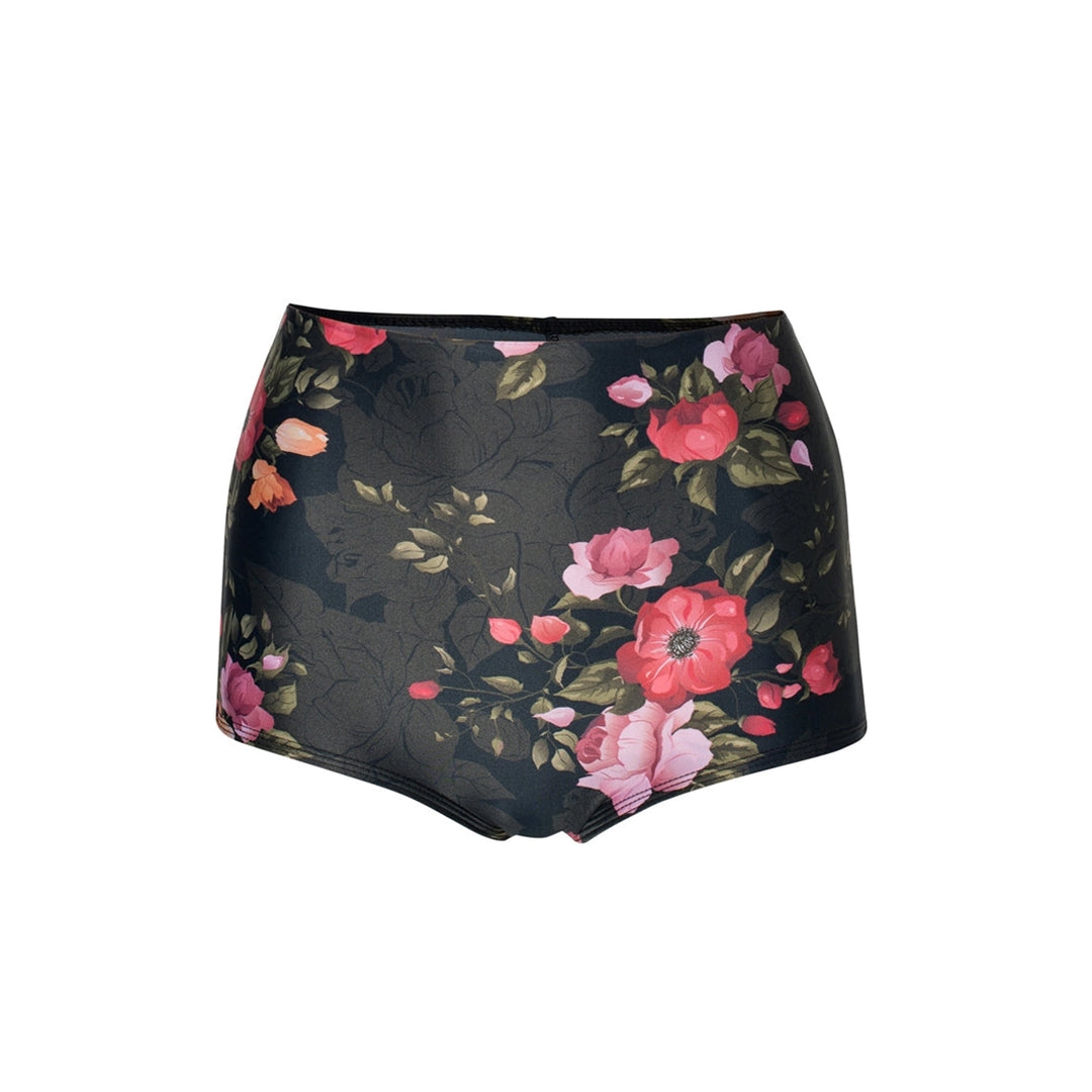 Vintage flowers high bikini bottoms