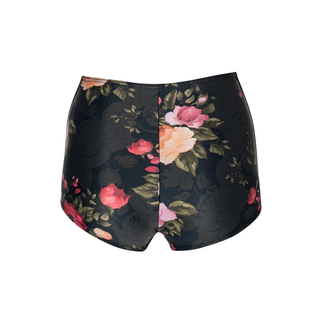 Vintage flowers high bikini bottoms