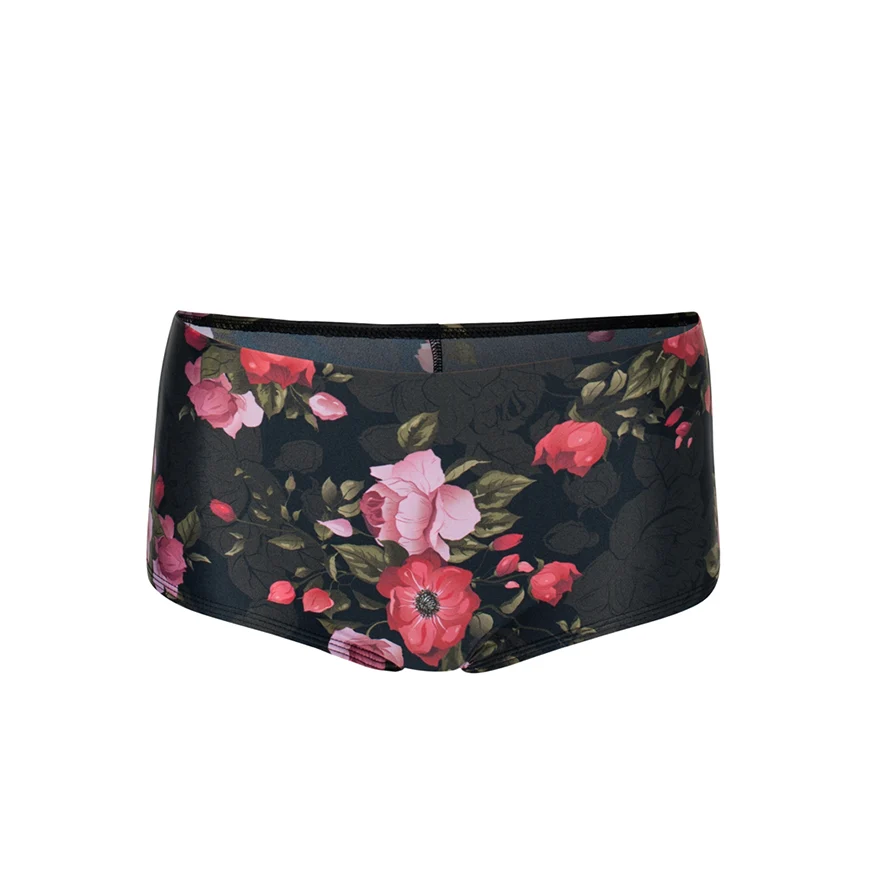 Vintage Flowers Simple Low Hipster Bottoms