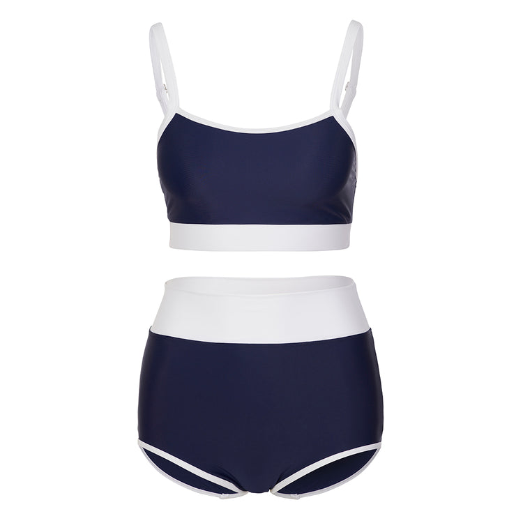 SALTY Navy Bikini Top